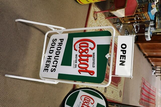 A Garage Forecourt Wakefield Castrol ZSpinning Tin Sign 