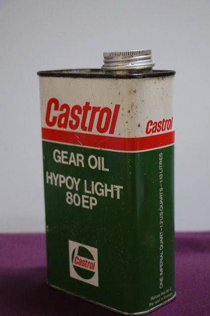 Castrol L Gear Oil HYpoy Light 80 EP one Litre Motor Oil Tin 