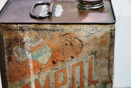 Early Ampol Chevron Perfect Protection 1gl Motor Oil Tin