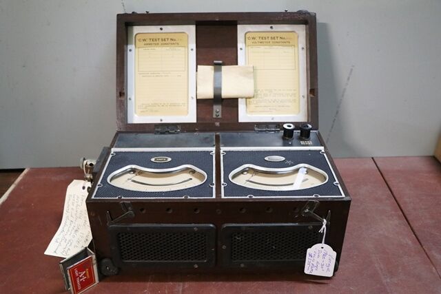 Vintage 192030 Duel AmpsVolts Meter in Original Case