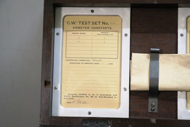 Vintage 192030 Duel AmpsVolts Meter in Original Case