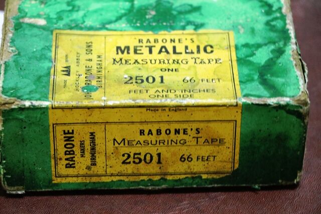 Vintage 66ft RABONEand39S Measuring Tape Model 2501