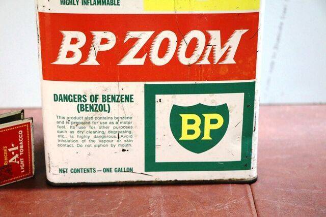 Vintage BP ZOOM One Gallon Tin