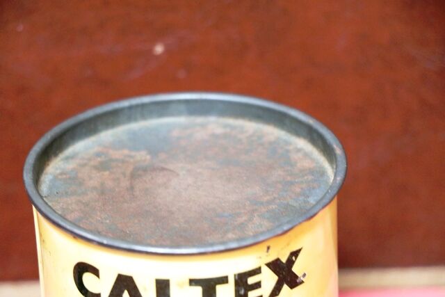 Vintage Caltex 1lb Grease Tin