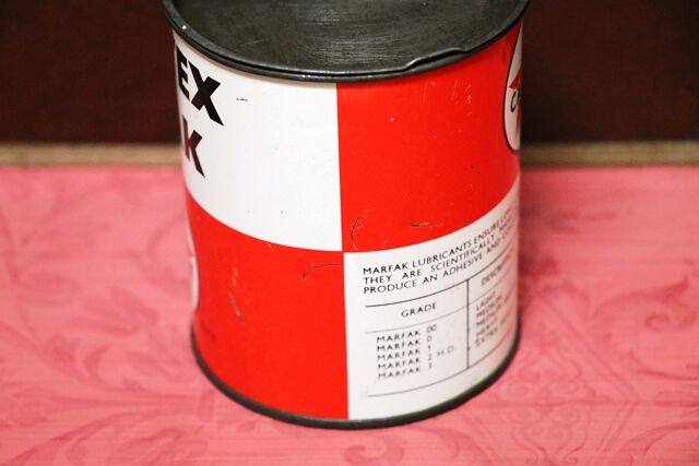 Vintage Caltex Mafax One Pound Grease Tin