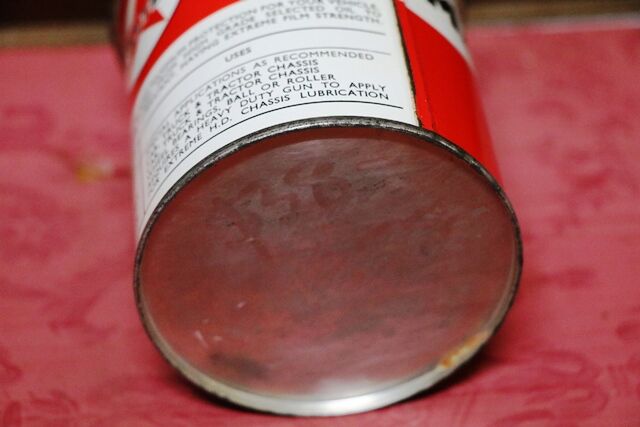 Vintage Caltex Marfax OO 1lb Grease Tin with Contents
