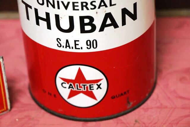 Vintage Caltex Universal Thuban SAE90 One Quart Tin 