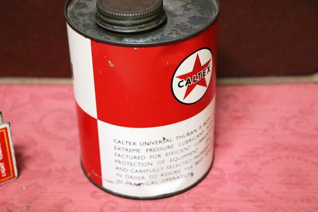 Vintage Caltex Universal Thuban SAE90 One Quart Tin 