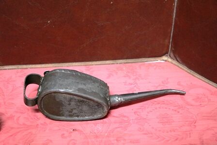 Vintage Castellated Kayeand39s Boat Shape Oiler