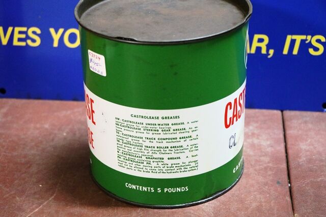 Vintage Castrol Z Castrolease 5lb Grease Tin