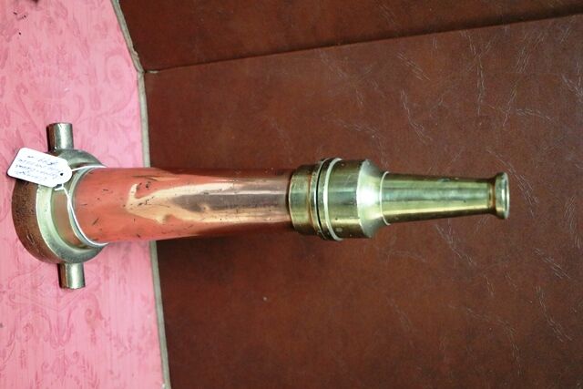 Vintage Copper and Brass Fire Nozzle