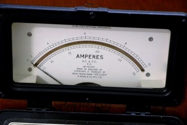 Vintage Evershed and Vignoles Amp Meter
