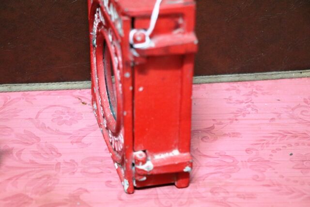 Vintage Fire Alarm Break Glass Press Button Wall Unit