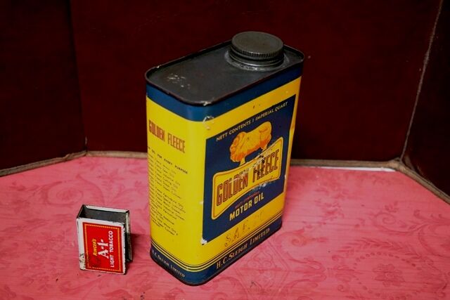 Vintage Golden Fleece CinemaScope 1quart Tin 