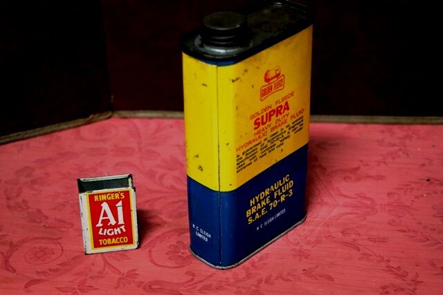 Vintage Golden Fleece Supra Heavy Duty Brake Fluid Tin