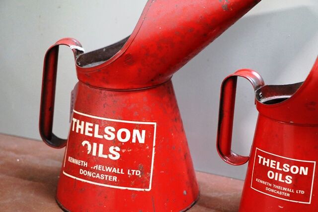 Vintage Graduated Set of 3 Thelson Oils JugPourers