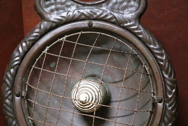 Vintage HECLA Fire Floor Heater