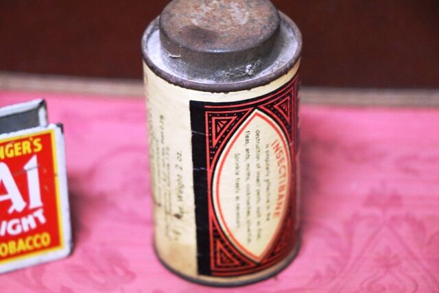 Vintage Insectibane Destroys Insects Tin 