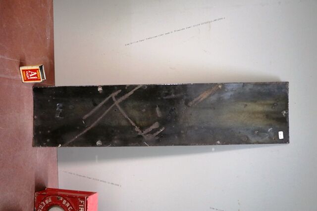 Vintage KLG Sparking Plugs Small Strip Enamel Sign 