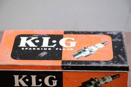 Vintage KLG Sparking Plugs  Packaging Tin