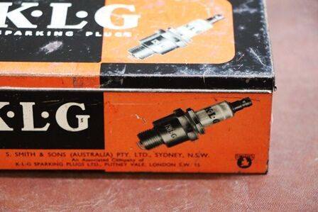 Vintage KLG Sparking Plugs  Packaging Tin