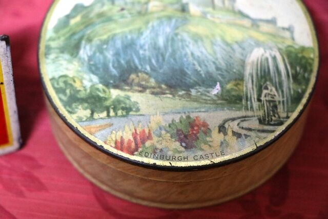 Vintage McVitie and Price Biscuits Edinburgh Pictorial Pot and Lid 