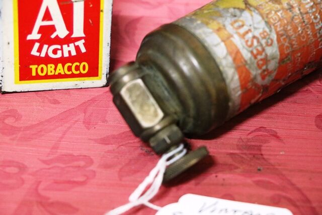 Vintage Miniature Presto Brass Fire Extinguisher 