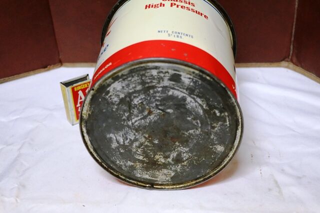 Vintage Mobilgrease No 3 Pegasus 5lb tin