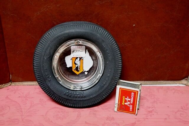 Vintage Olympic Tyre Ashtray