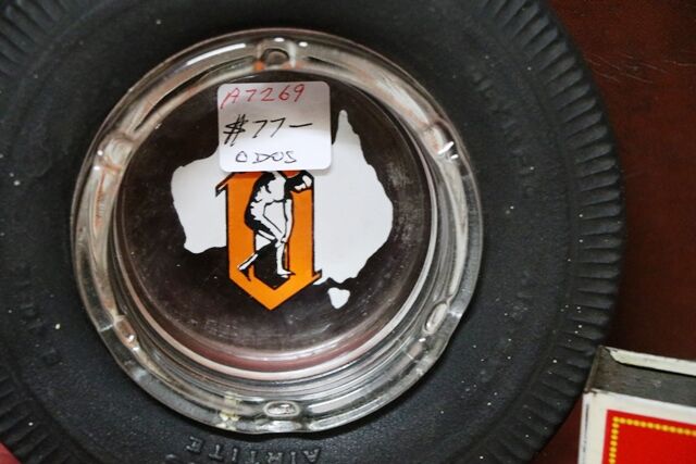 Vintage Olympic Tyre Ashtray