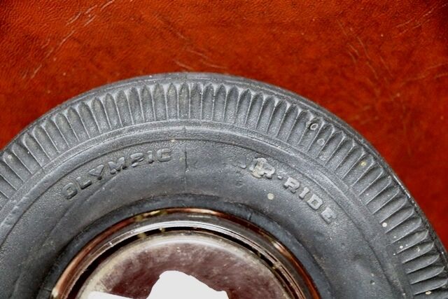 Vintage Olympic Tyre Ashtray