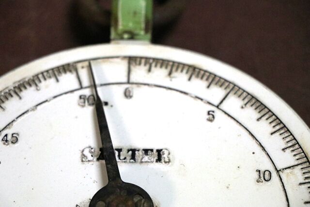 Vintage Salter 50lbs Spring Balance Scales