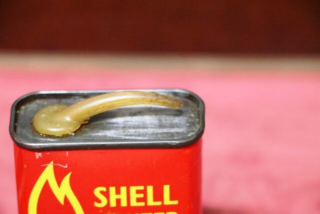 Vintage Shell Lighter Fluid Four Fluid OzHandy Oiler