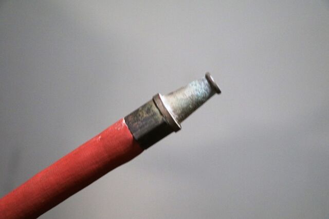 Vintage Simples Copper and Brass Fire Extinguisher 