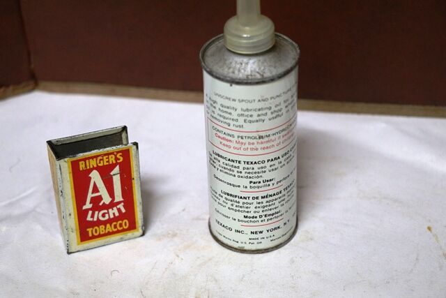 Vintage Texaco Home Lubricant 4 oz Tin