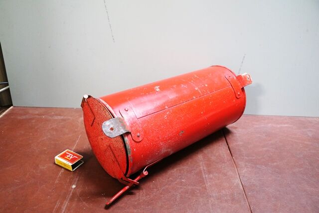 Vintage Wall Hanging FIRE Asbestos Fire Blanket Case