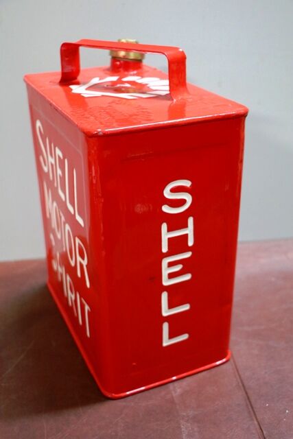 Well Restored  Shell Motor Spirit Running Board Fuel Can