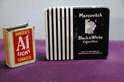 COL. Marcovitch Black & White Cigarette Tin.