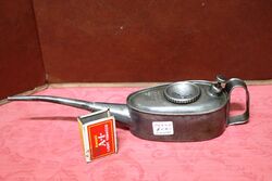 Vintage Boat Shape Button Pump Oiler.