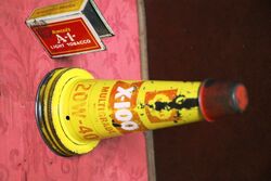 Vintage Shell X-100 20W-40 Tin Top & Dust Cap.