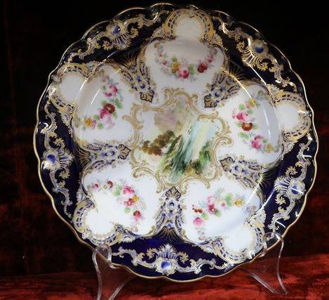 Superb Royal Worcester Hand Painted Plate C 1905 