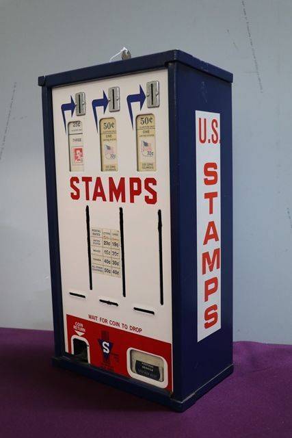 Shipman Manufacturing Co Stamp Vending Machine Enamel Front 