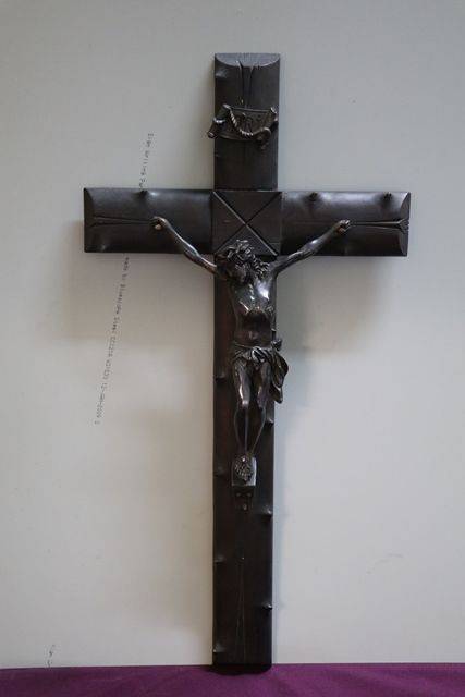 Wonderful VIctorian Bronze Crucifix C1880and39s By CMontoy Paris 