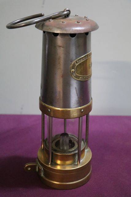 E Thomas and Williams + Co Post Office Miners Lamp  