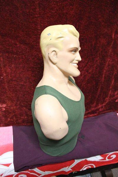 Chesty Bond Original Shop Display Bust. XXXX Antique Complex