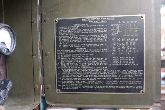 Vintage Army Switchboard Charging 