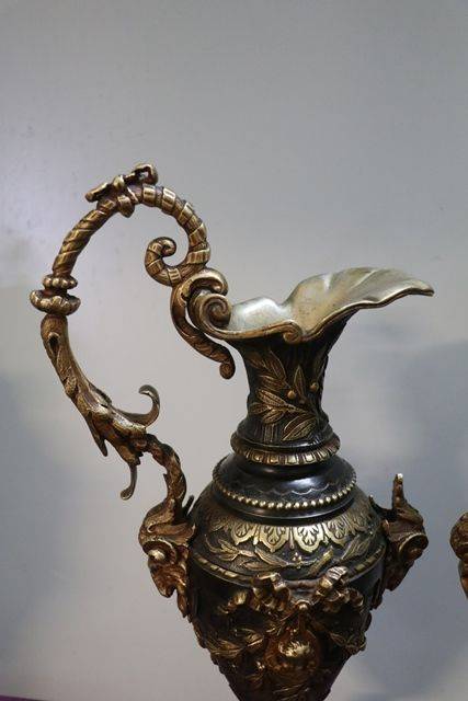 A Lovely Pair Of Antique Bronze Ewers C1890 | XXXX Antique Complex