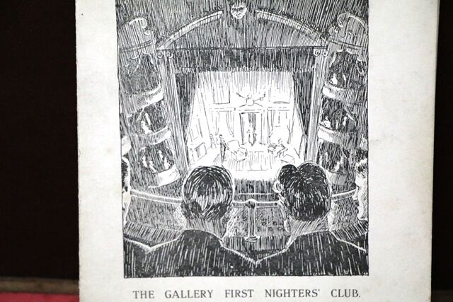 1921 Gallery First Nighters Club Signed Menu Sybil Thorndike 