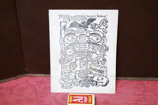 1922 Gallery First Nighters Club Signed Menu Maggie Albbanese  