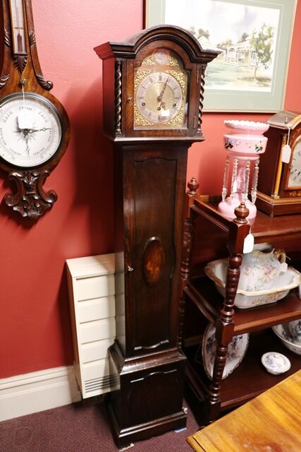 1930and39s Oak Arch Dial Westminster Chime Grand Mother Clock 